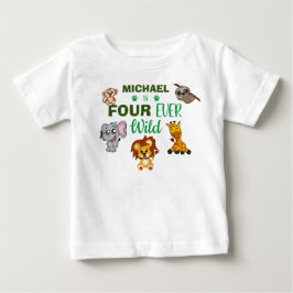 Cute Fyra gånger om Vilden Jungle Safari Fjärde fö T Shirt