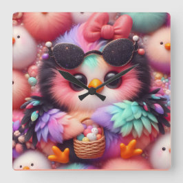 Cute Fyrkantig Klocka