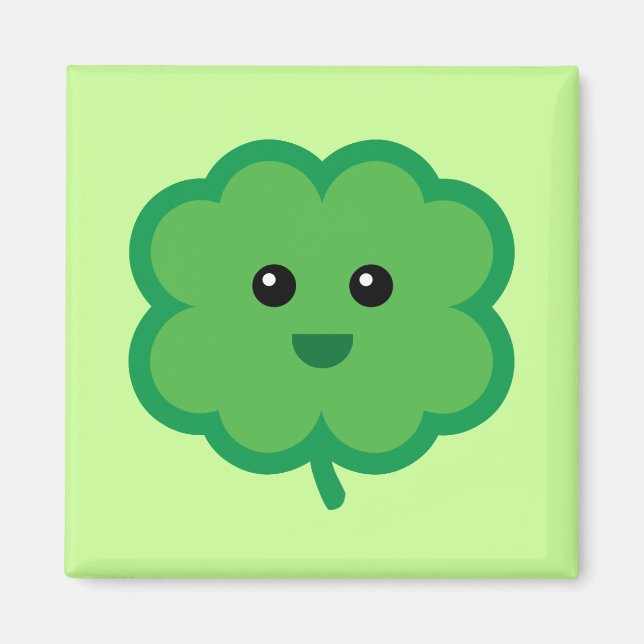 Cute Fyrklöver Magnet (Framsidan)