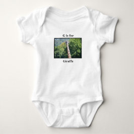 Cute G är för Giraffe Baby ett-biet T Shirt
