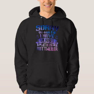 Cute Galaxy Rottweiler Hund Galaxy Space Hundägare Hoodie