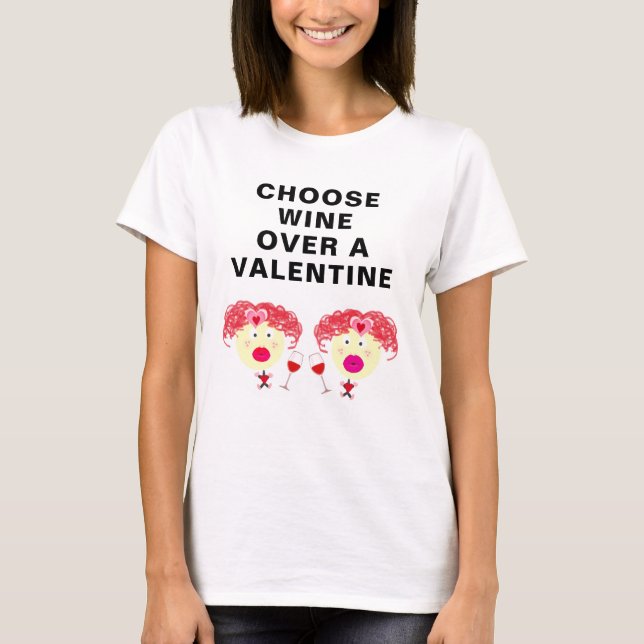Cute Galentines Day Best Friends T Shirt (Framsida)