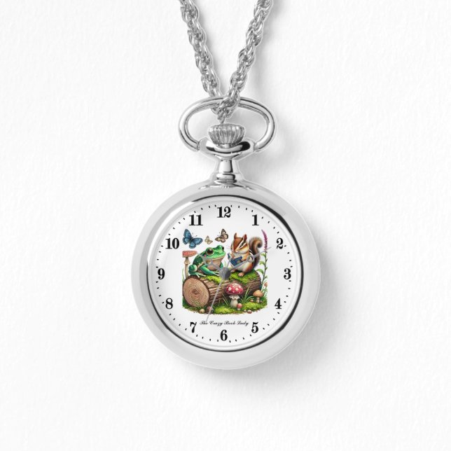 Cute-galet bok dam armbandsur (Framsida)
