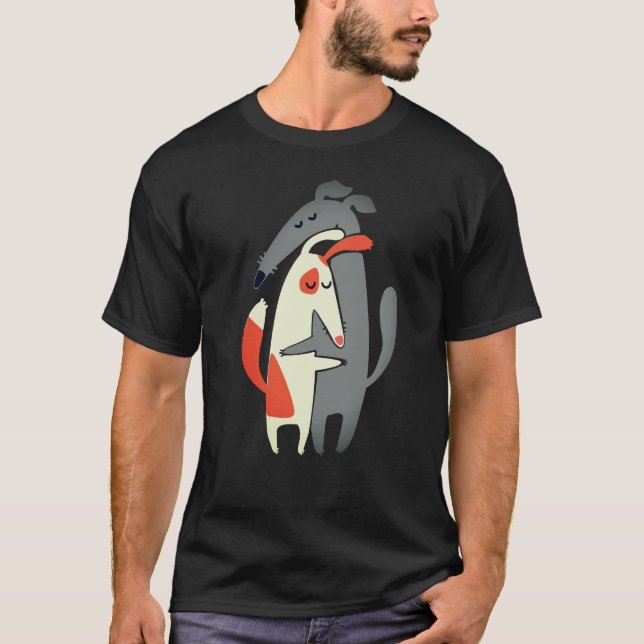 Cute Galgo och Podenco Design T-Shirt (Framsida)