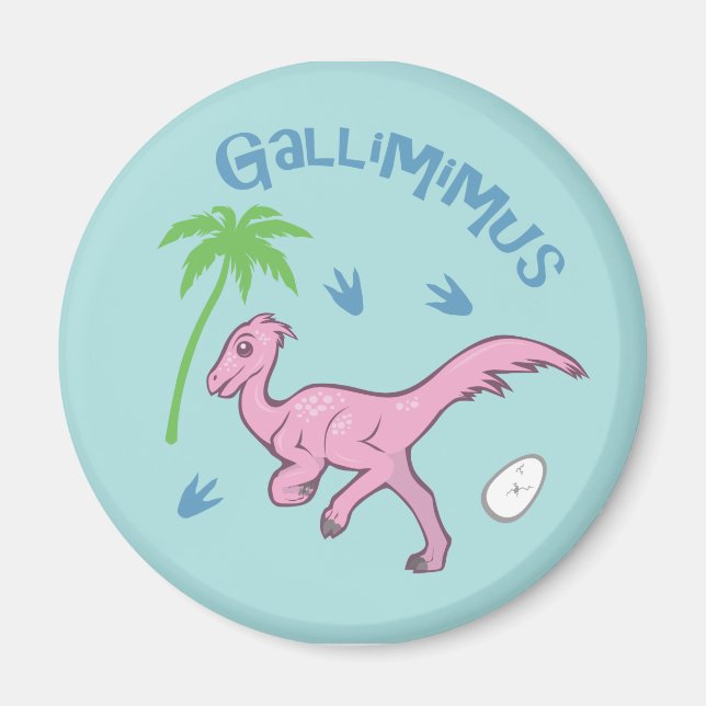 Cute Gallimimus Magnet (Framsidan)