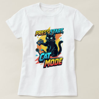 Cute Gamer Cat | Funny Kattdjur Streamer Kattunge T Shirt