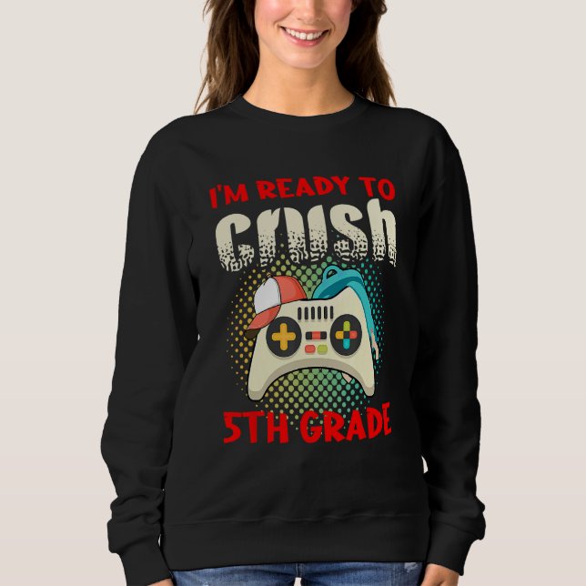 Cute Gamer Controller School I m Ready To Crush 5t T Shirt (Framsida)