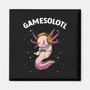 Cute Gaming Art För manar Kvinnor - spelaxel för b Magnet