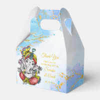 Cute Ganesha Blue guld indisk bröllopsförmån