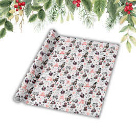 Cute Gangster Santa God jul på White | Presentpapper