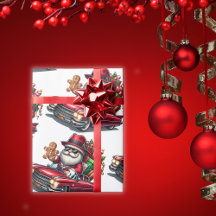 Cute Gangster Santa i Cadillac |