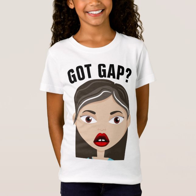 CUTE GAP TOOTH GIRL T-Shirts (Framsida)