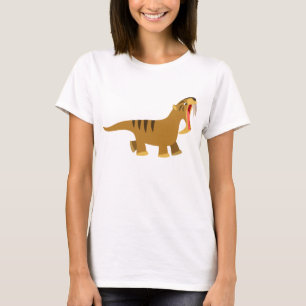 Cute Gaping Mouth Thylacosmilus Kvinnor T- Shirt T-shirt