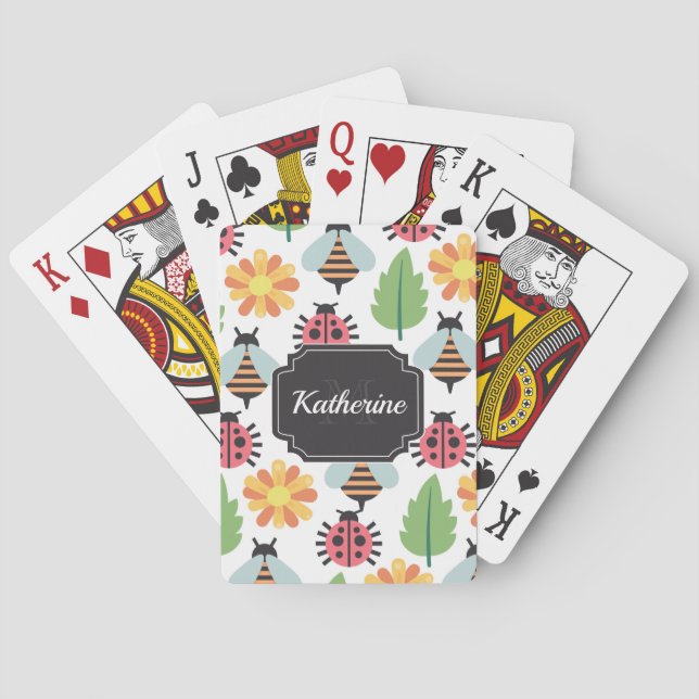 Cute Garden Animals Casinokort (Baksidan)