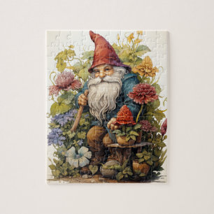 Cute Garden Gnome Pussel