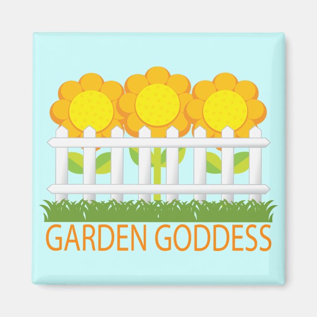 Cute Garden Goddess magnet (Framsidan)