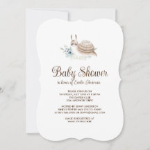 Cute Garden Snigel Cinnamon Bun Party bjudan