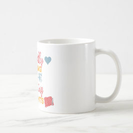 Cute-gåva till lärare på Alla hjärtans dag Kaffemugg