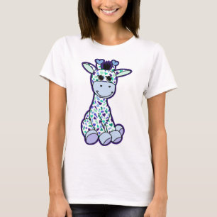 Cute Gay Manarna Pride Flagga Giraffe Blue Grönt T Shirt