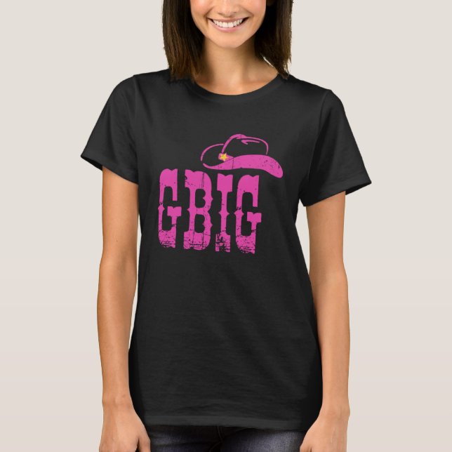 Cute Gbig  Family Matching Gbig Big Little Sororit T Shirt (Framsida)
