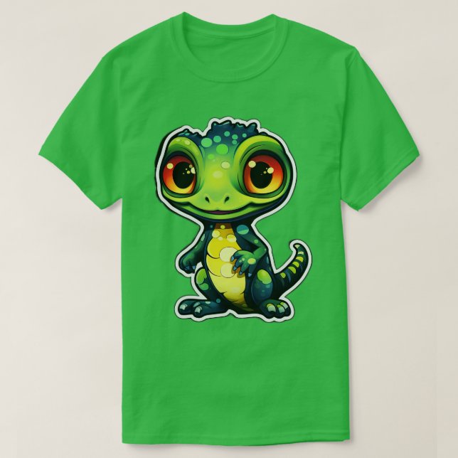 Cute Gecko Gecko Mamma Funny Geckos 2 T Shirt (Design framsida)