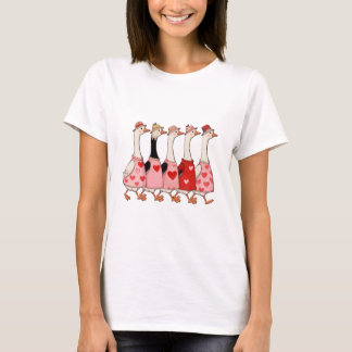 Cute geese valentine  t shirt