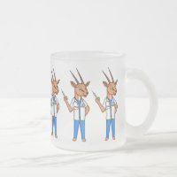 Cute Gemsbok antelope doktor tecknad