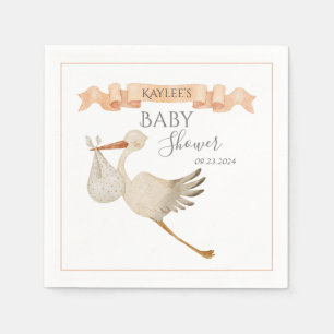Cute Gender Neutral Baby Shower Pappersservett