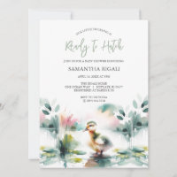 Cute Gender Neutral Baby Shower Watercolor Anka
