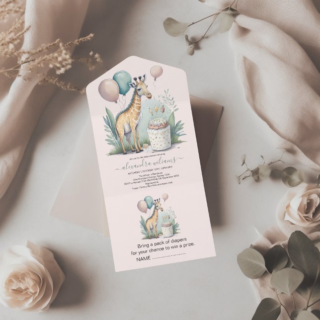 Cute Gender Neutral Giraffe Baby Shower (Skapare uppladdad)