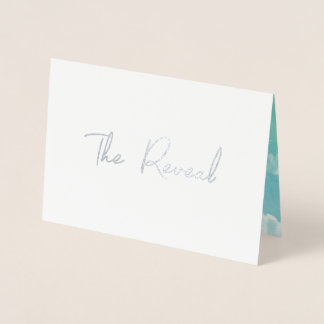 Cute Gender Reveal Card Folierat Kort