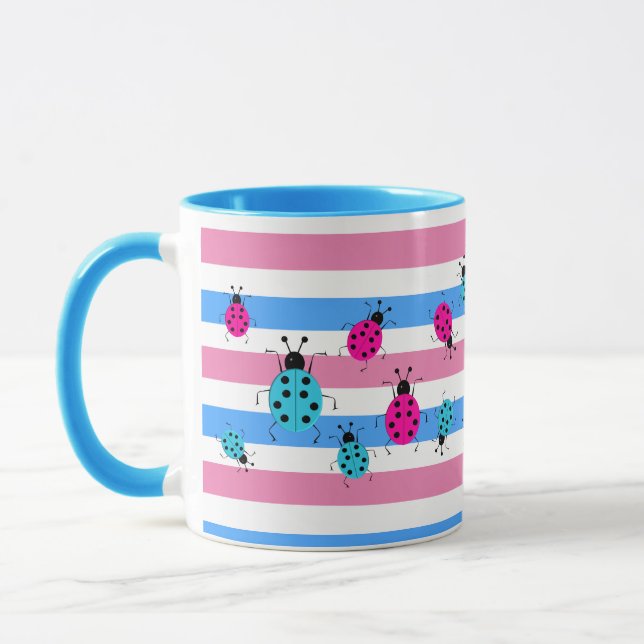 Cute Gender Reveal Idéer, tvåtonkaffe Mugg (Vänster)