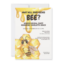 Cute Gender visar vad Baby Bee Baby Shower kommer 