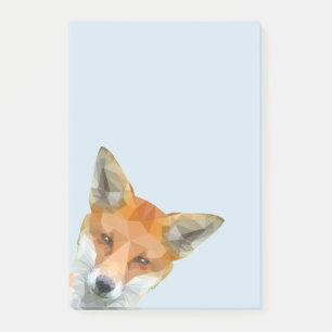 Cute geometric fox post-it block