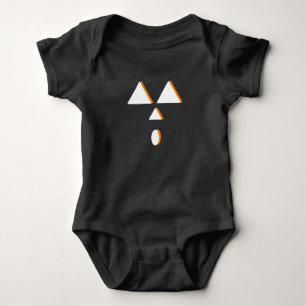 Cute Geometric Neon Pumpkin Ansikte Costume Party T Shirt