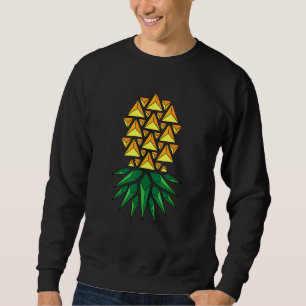 Cute Geometric Pastel Upside Down Pineapple Swinge Lång Ärmad Tröja