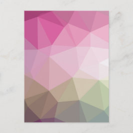 Cute Geometric Rosa Gradient Vykort