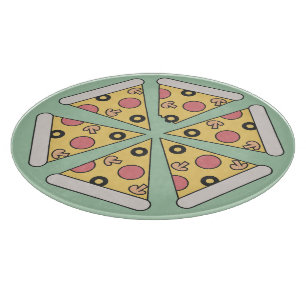 Cute Geometric Stil Pizza Slices