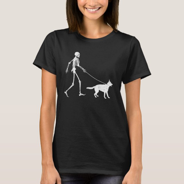 Cute German Shepherd Halloween Costume Youth Kid G T Shirt (Framsida)