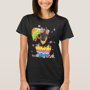 Cute German Shepherd Hund Pet Hunting Egg Bunny Ea T Shirt