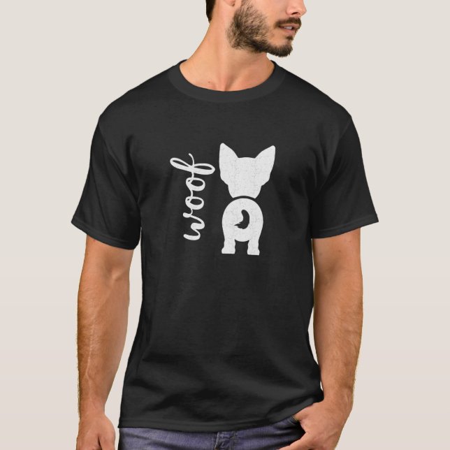 Cute German Shepherd Hund T Shirt (Framsida)