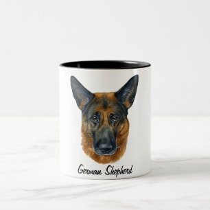 Cute German Shepherd Mugg
