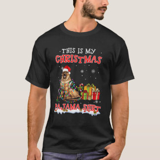 Cute German Shepherd On Snö - jul Pajama T Shirt