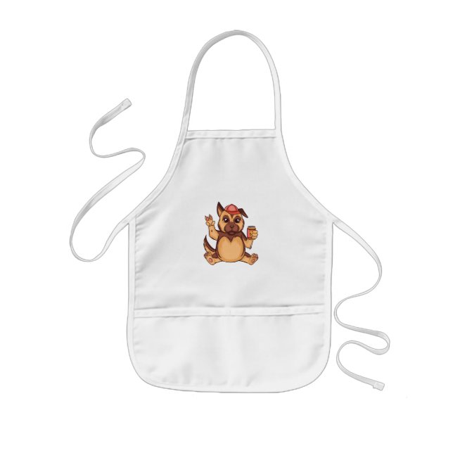 Cute German Shepherd Puppy Barnförkläde (Framsidan)