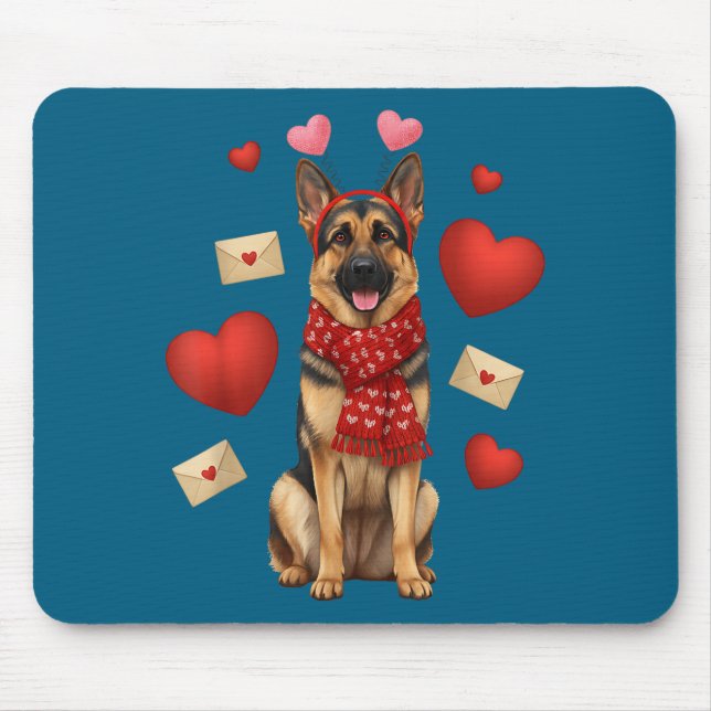Cute German Shepherd Valentine’s Day Dog Mom - Ger Musmatta (Framsidan)