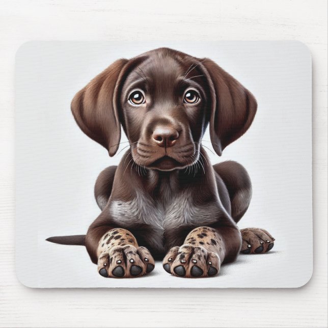 Cute German Shorthair Puppy Musmatta (Framsidan)