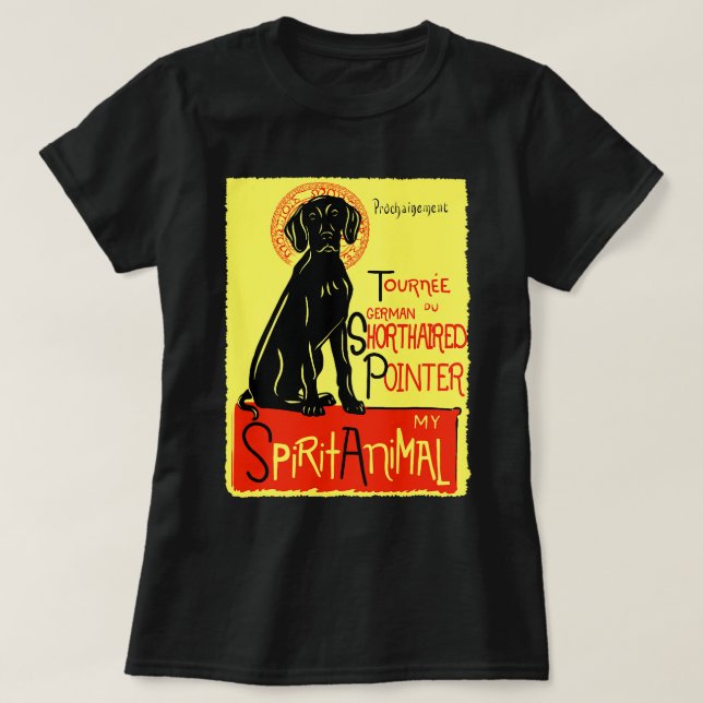 Cute German Shorthar Pointer Hund Art German Poi T Shirt (Design framsida)