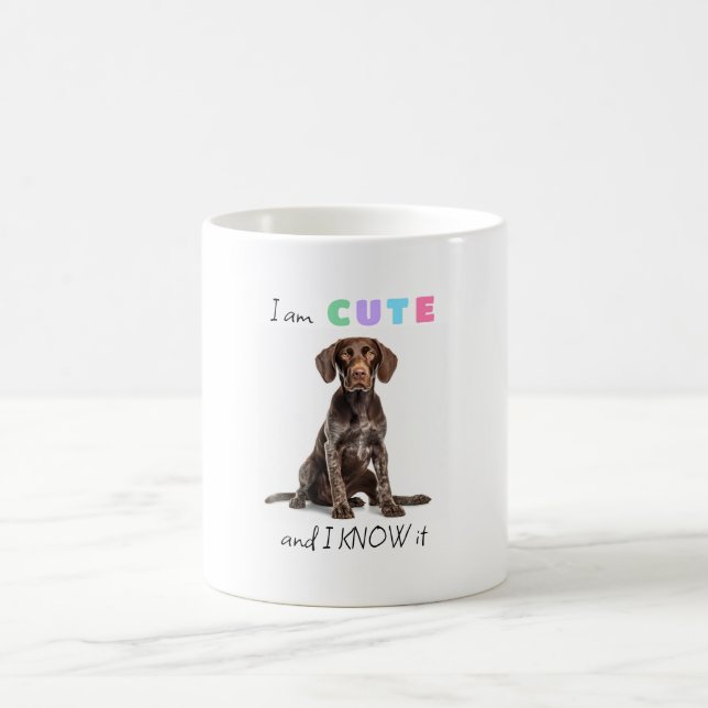 Cute German Shorthar Pointer Kaffemugg (Center)