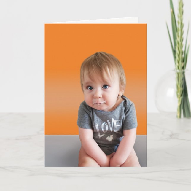 Cute Get well Card - Orange Kort (Framsida)