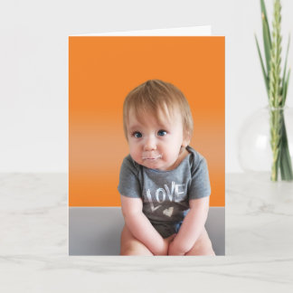 Cute Get well Card - Orange Kort